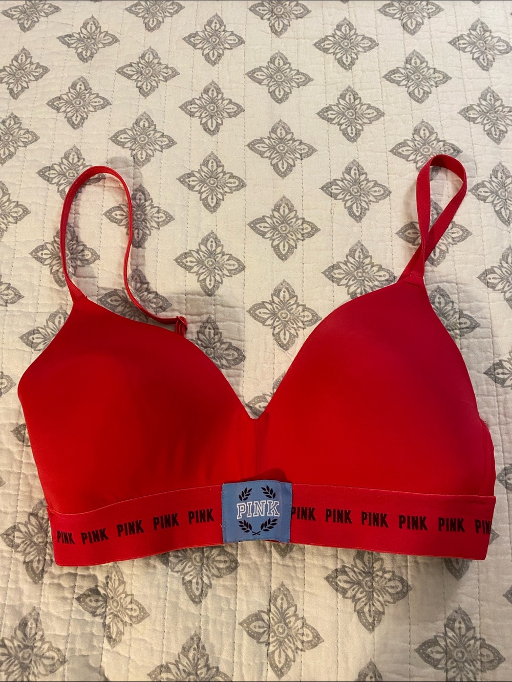 Victoria's Secret PINK Red Wireless T-Shirt Bra